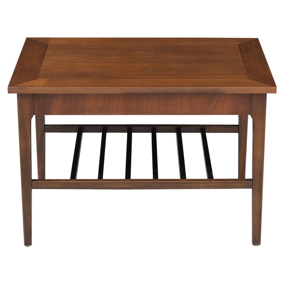 Vintage 1960s Mid-Century Modern Walnut Side Table