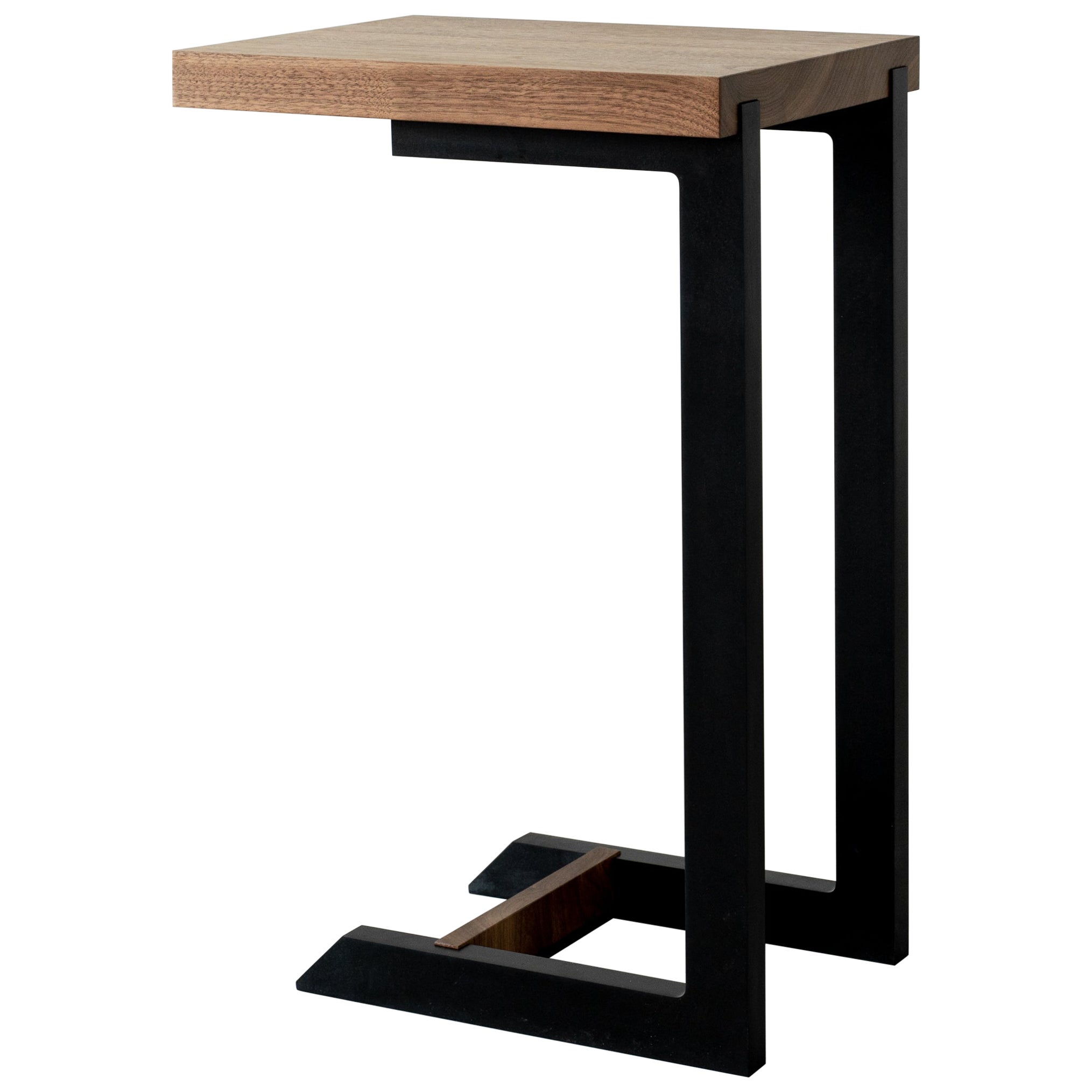 Clair Black End C Table by Autonomous Furniture For Sale