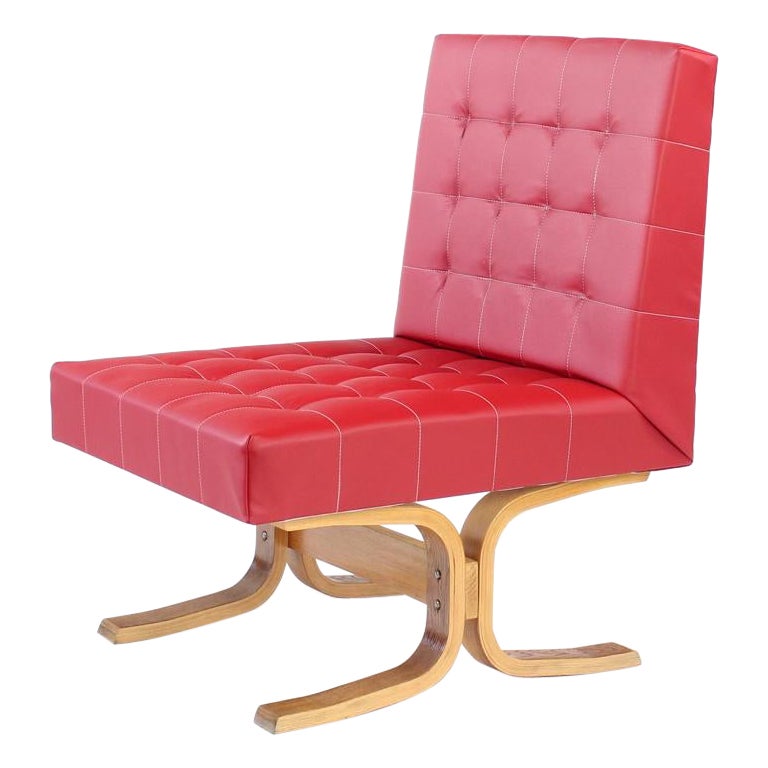 Midcentury Lounge Chair Bratislava By Jindrich Volak, Drevopodnik Holesov, 1960 For Sale