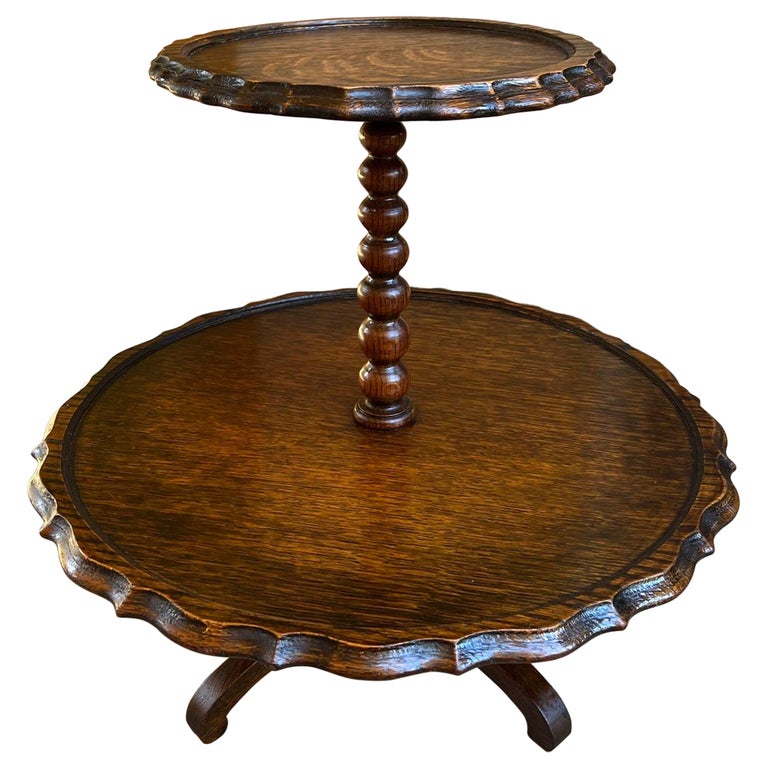 Antique English Revolving Dessert Server Cookie Muffin Display Tea ...