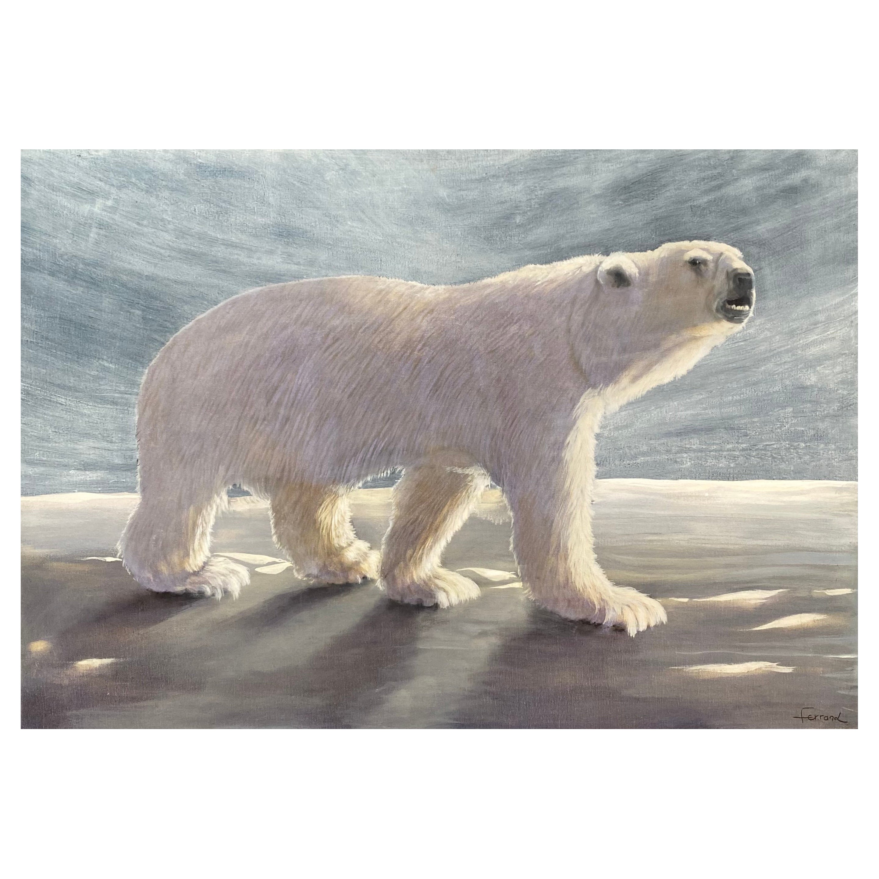 André Ferrand, "Bear on the Ice Floe" For Sale