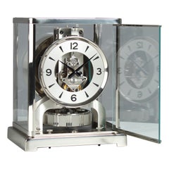 Jaeger LeCoultre, Atmos Clock, All Original Silver, Nickel Plated, c. 1974