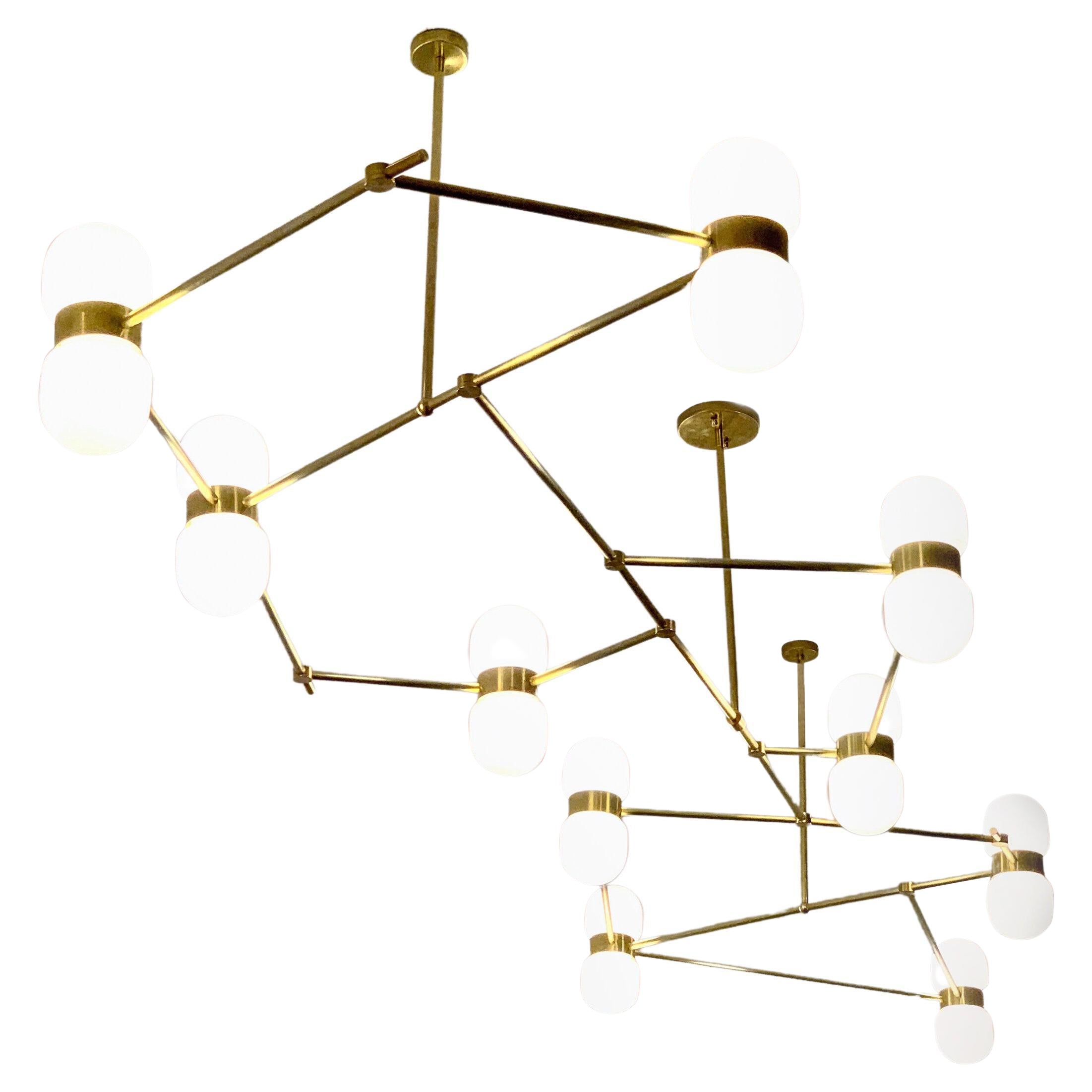 Nuvol Chandelier 10 Lamps by Contain For Sale