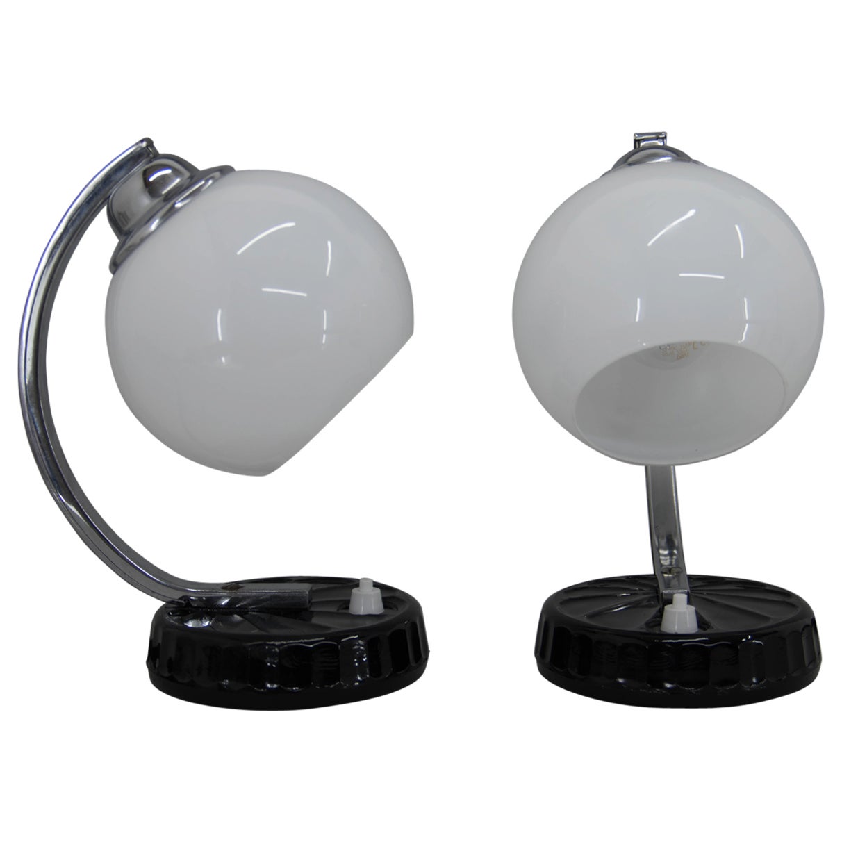 Set of Two Art Deco Table Lamps, 1930s For Sale