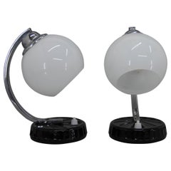 Set of Two Art Deco Table Lamps, 1930s