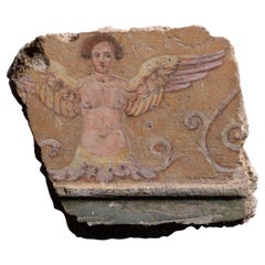 Roman Fresco Fragment of a Siren