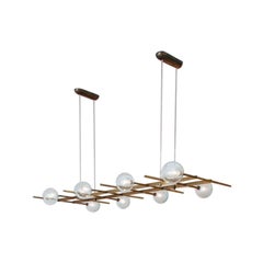 Modular Flat 8 Lamps Pendant by Contain