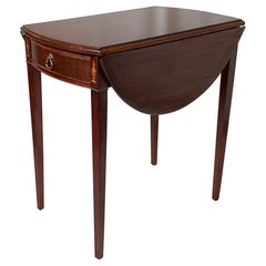 Used Early 20th Century Mahogany Inlaid Pembroke Table 
