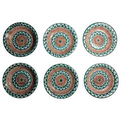 Robert Picault Set of 6 Shallow Bowl Plates