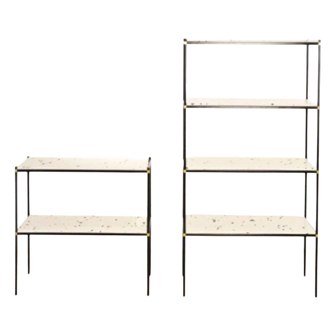 Set of 2 Shelve 2 and 4 Levels by Contain