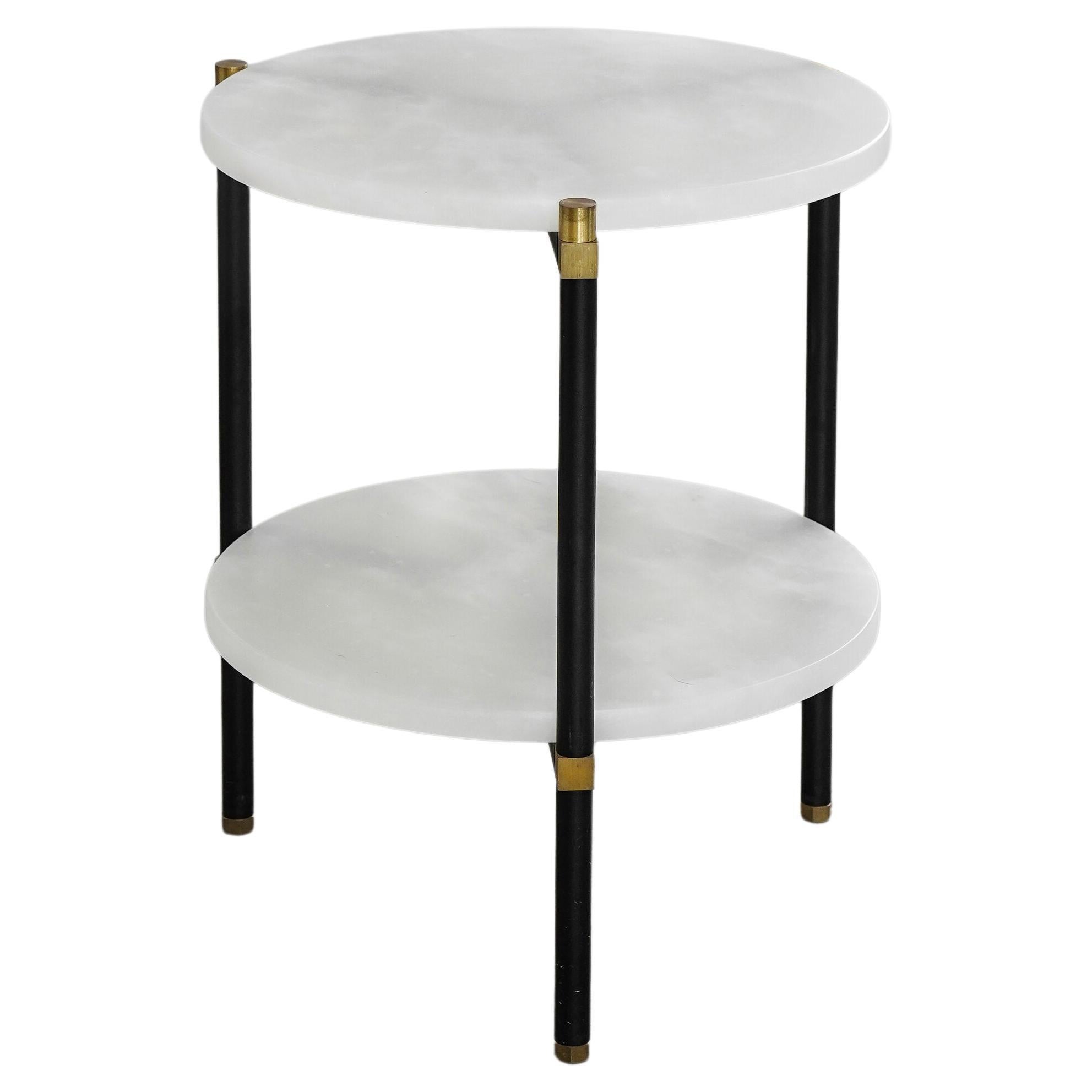 Double Side Table 40 3 Legs by Contain For Sale