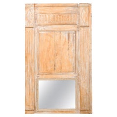 19th C. French Directoire Trumeau Mirror, 7 Ft Tall