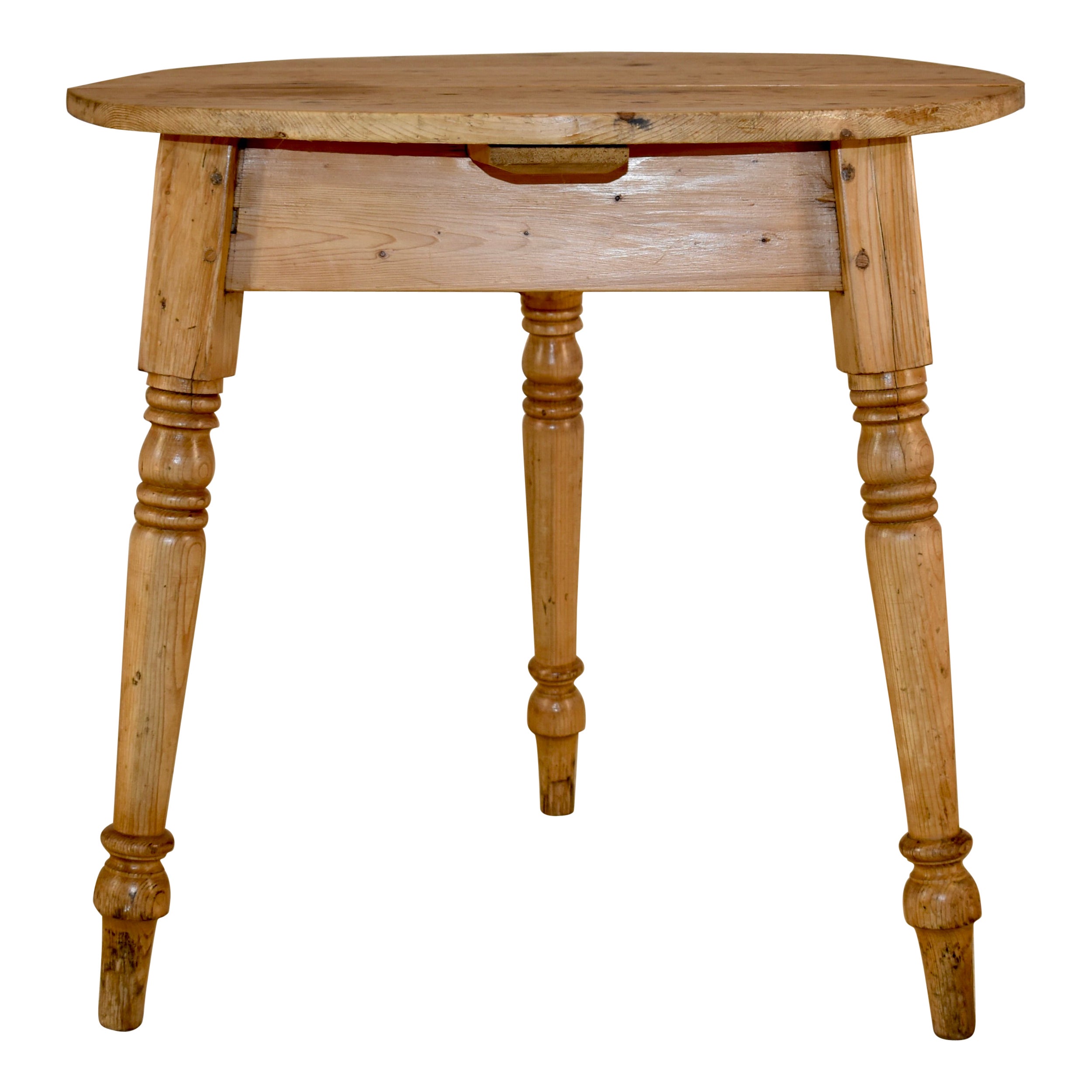 19th Century English Pine Cricket Table For Sale