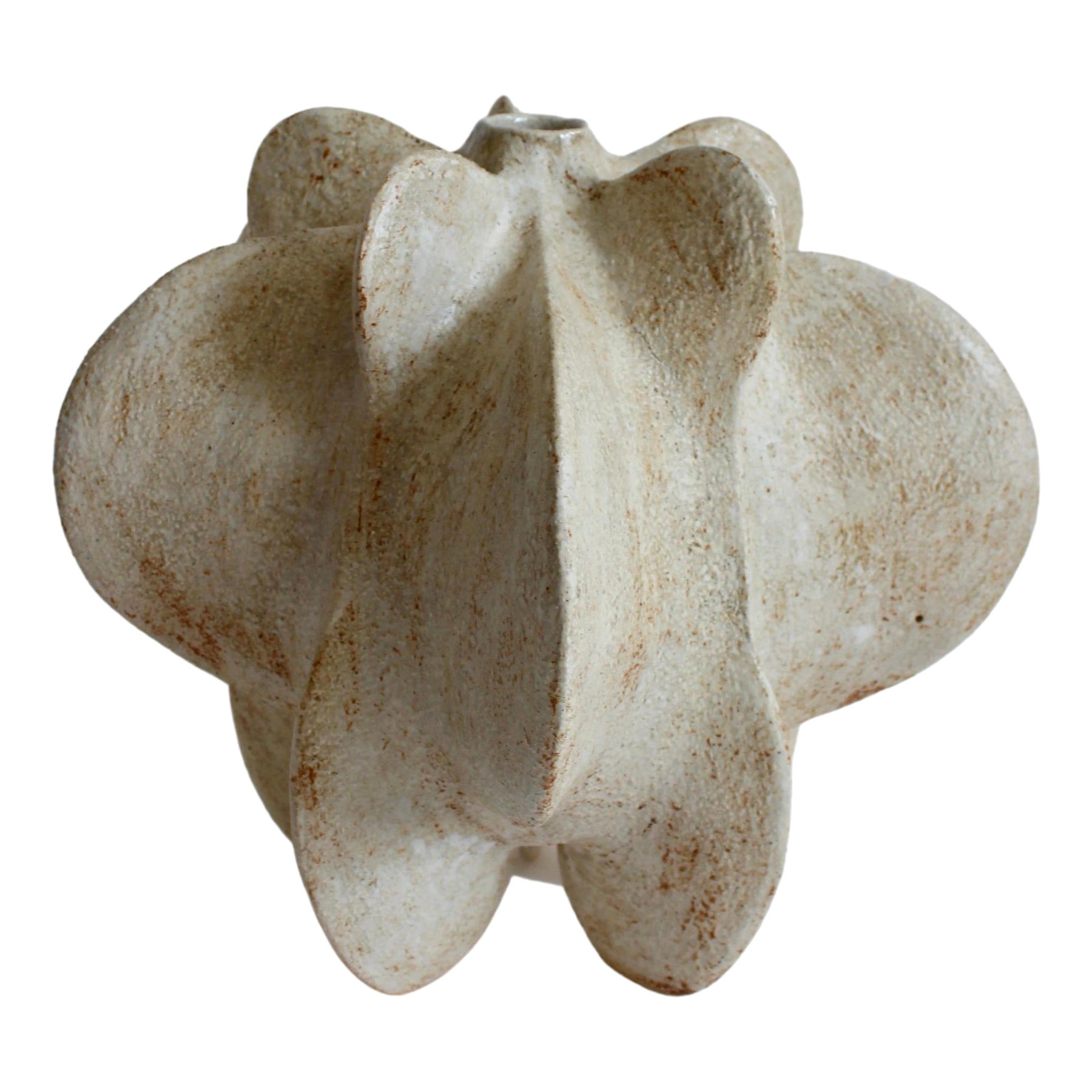 Ivory Petal Gourd IV by Julie Nelson For Sale