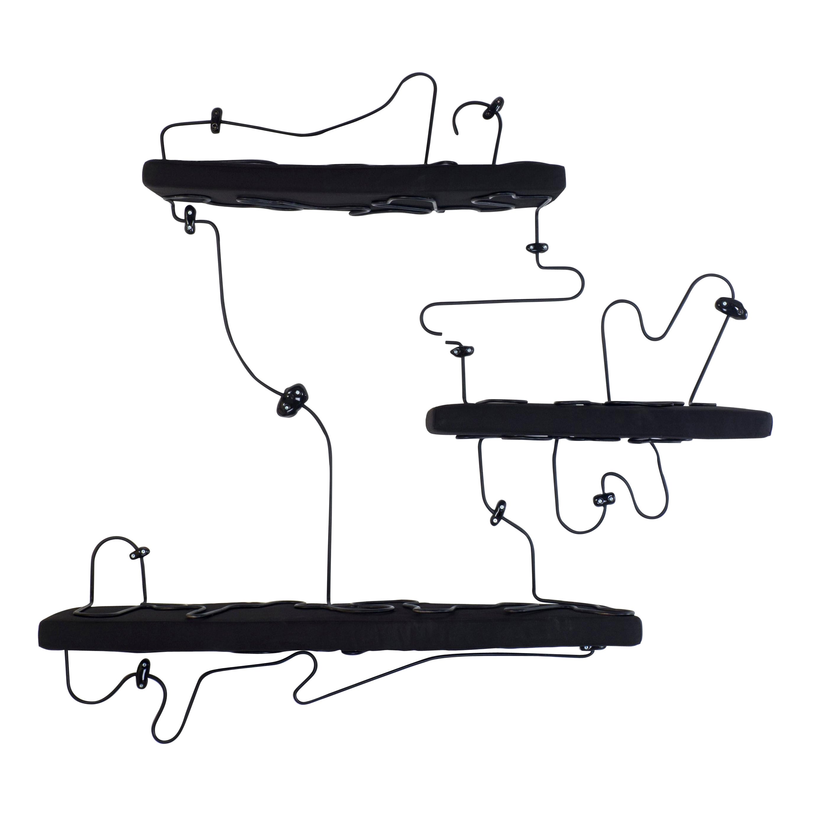 Soft Shelves Black by Manon Ritaly For Sale