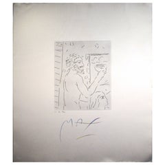 Vintage Peter Max Homage to Picasso Volume 5 Etching XVII 1993 Signed 68/99 Unframed