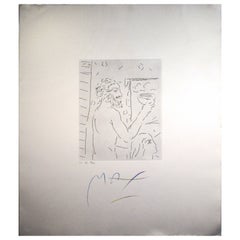 Peter Max Homage to Picasso Volume 5 Etching XVII 1993 Signed 68/99 Unframed