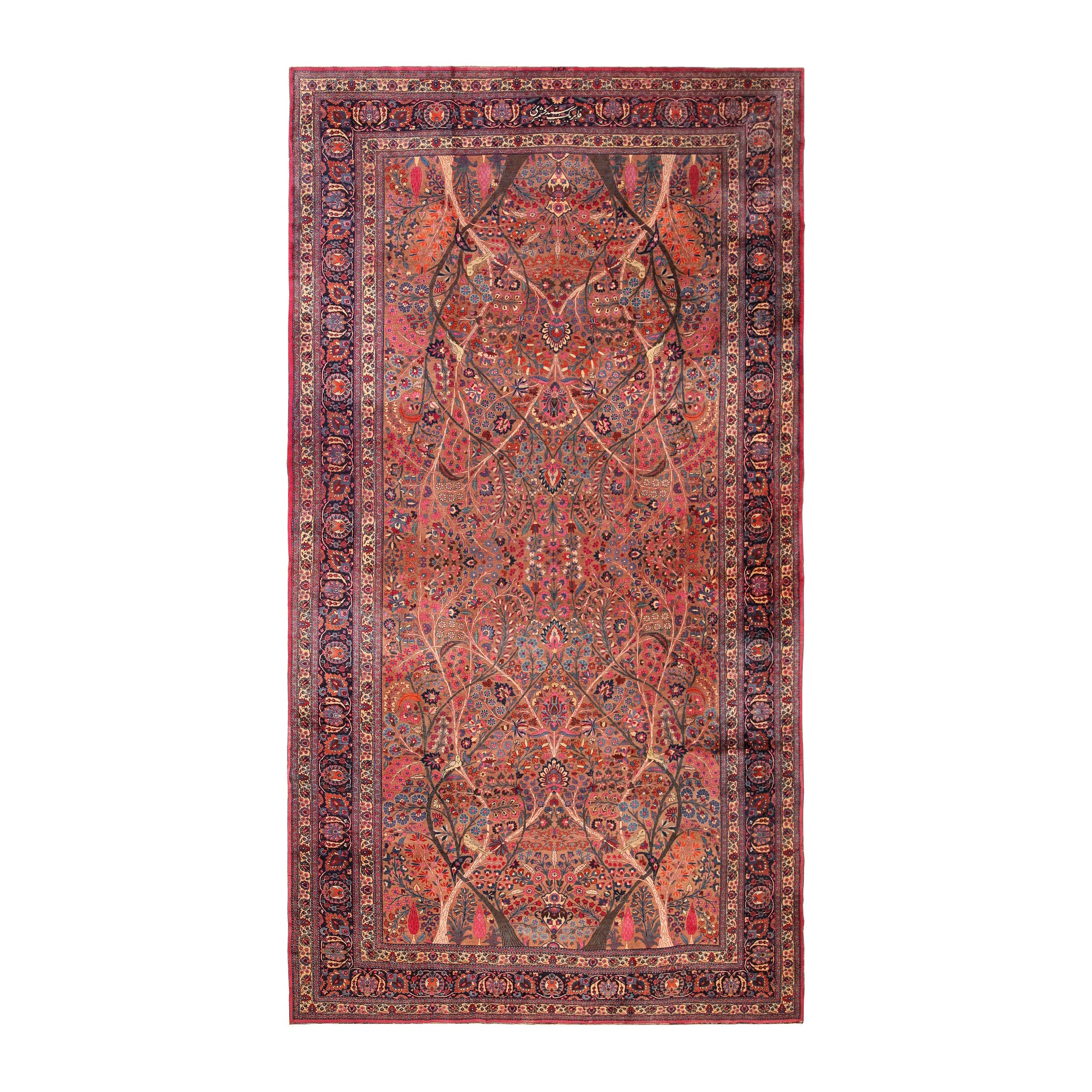 Antique Persian Khorassan Rug. 12 ft 10 in x 24 ft 9 in For Sale