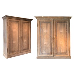 Pair of 19th Century Italian Two Door Cabinets