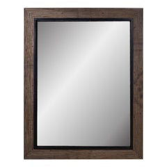 Oak Floor Board Framed Mirror 