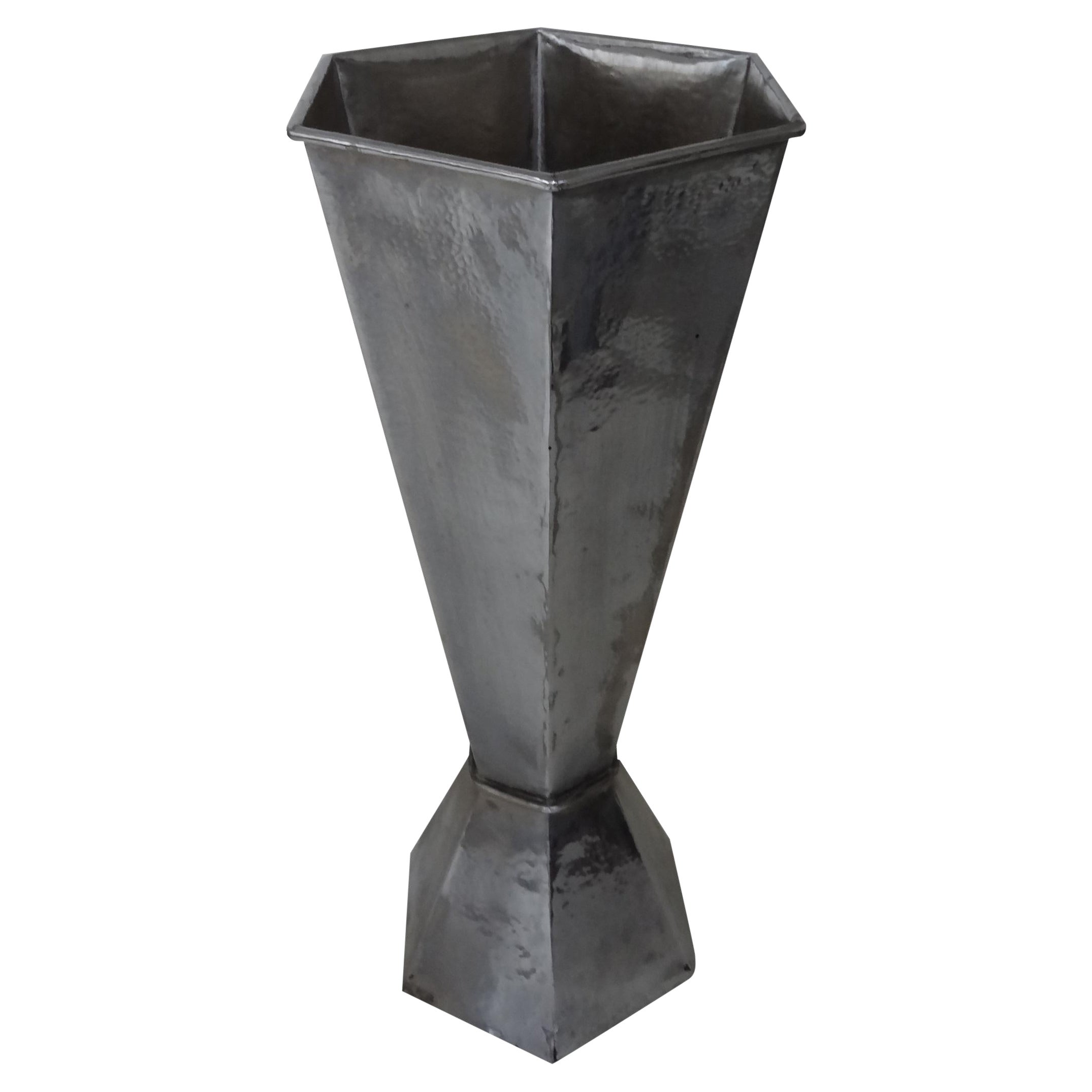 Umbrella Stand in Silver Plated Bronze , 1930, German For Sale