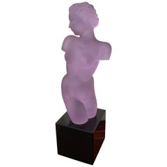 Glass Bust in Purple by Eleon Von Rommel