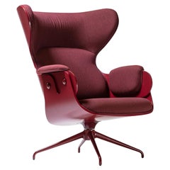 Jaime Hayon, Contemporain, Playwood Walnut Granet Upholstery Lounger Armchair
