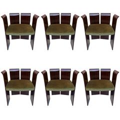 1960s Six Elegant Dining or Side Chairs