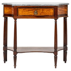 Early 19th Century, French Walnut and Satinwood Console Table