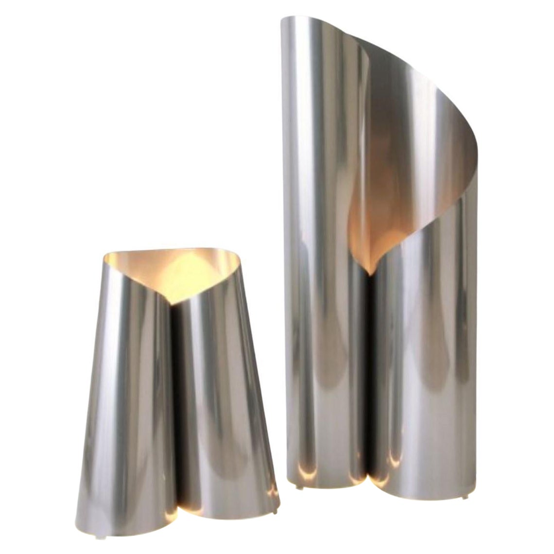 Set of 2 Steel Fold Lamps by Maria Tyakina