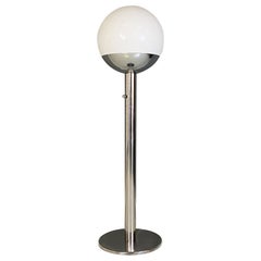 Italian Modern Steel Glass P428 Floor Lamp Pia Guidotti Crippa, Luci Milano 1970