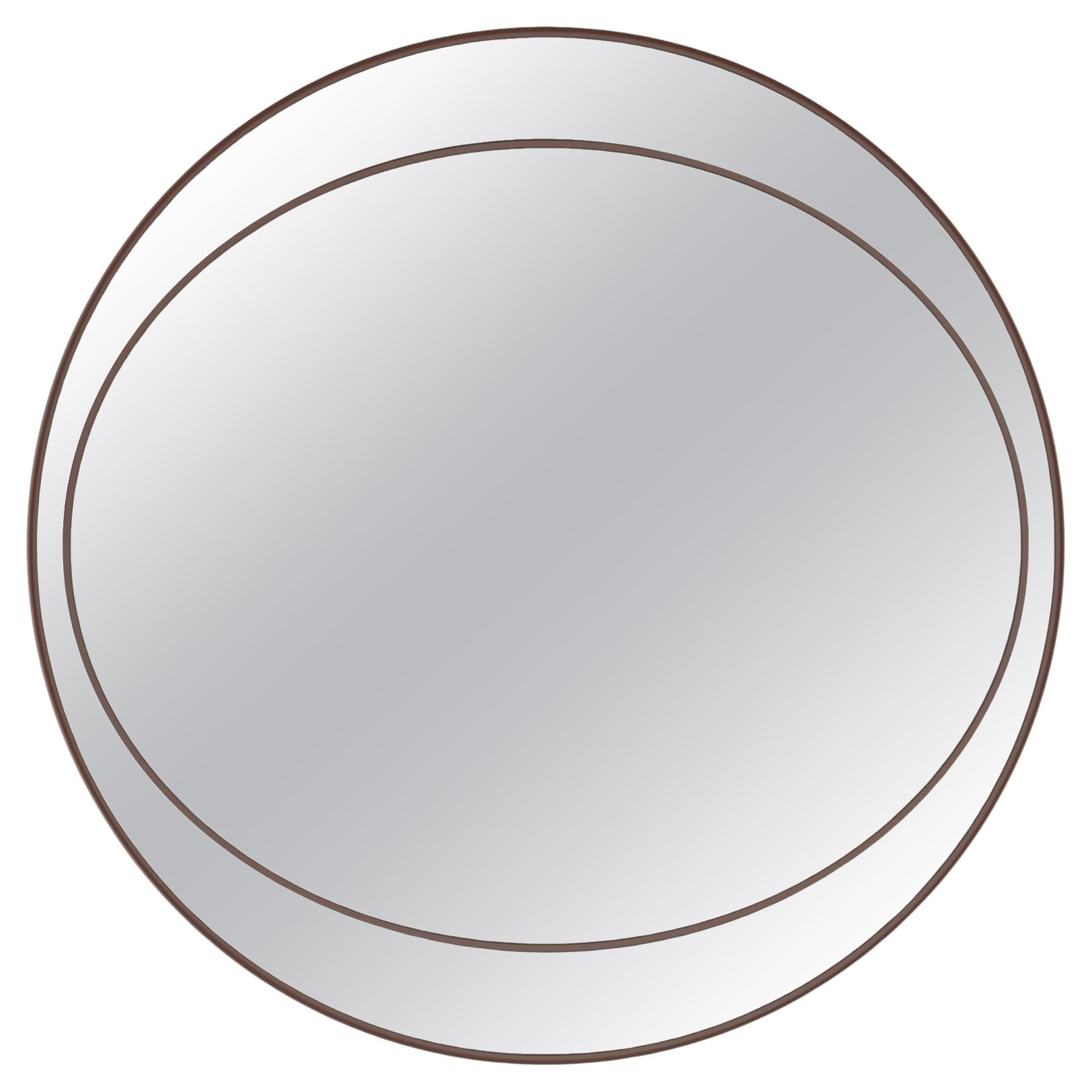 Revised Lordington Round - wall mirror SAND RAL1019