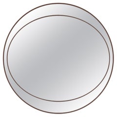 Revised Lordington Round - wall mirror SAND RAL1019