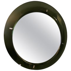 Vintage Mid-Century Green Mirror Attributed to Max Ingrand for Fontana Arte, 1960s