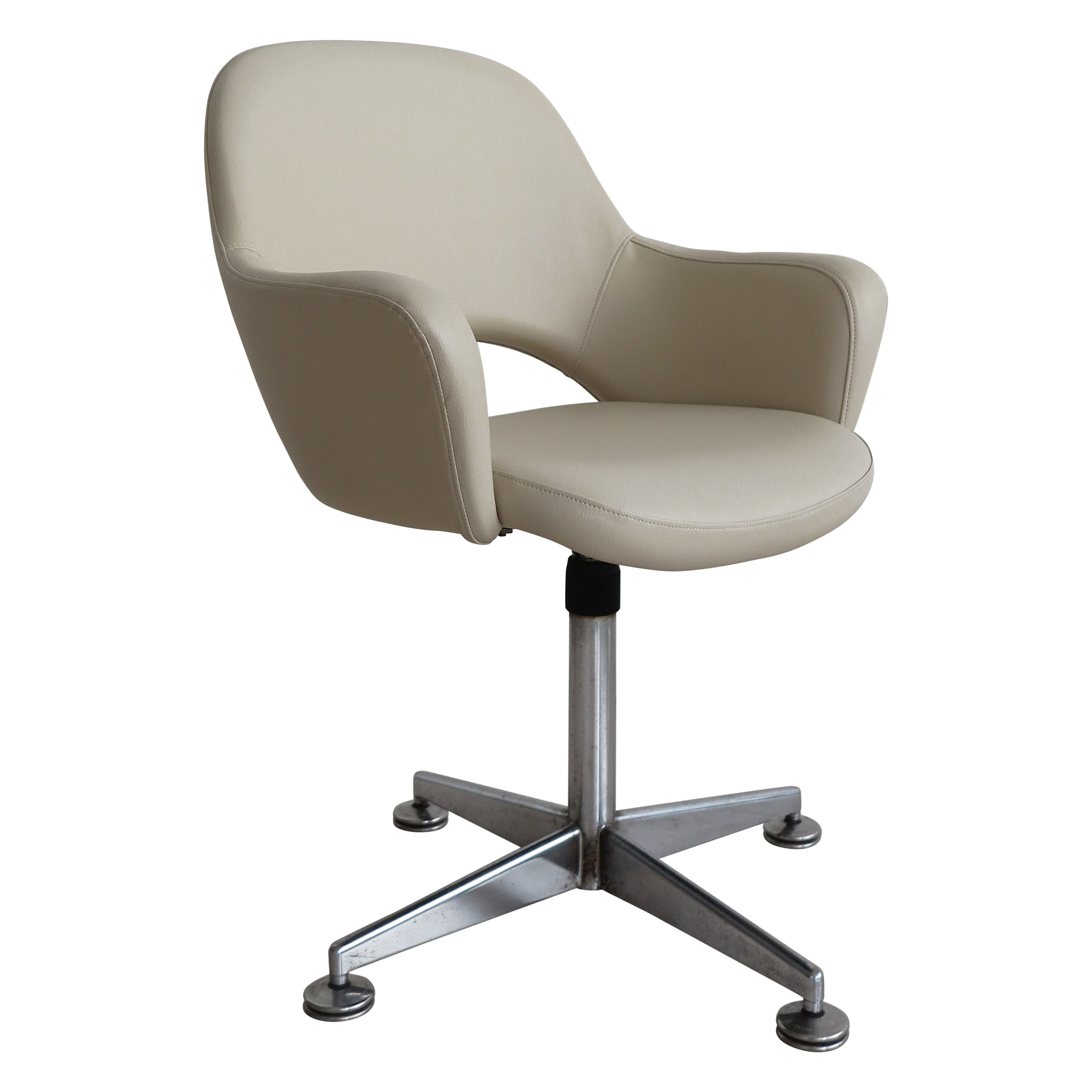 Velca Italian Midcentrury Swivel Office Chair Armchair 1960s For Sale