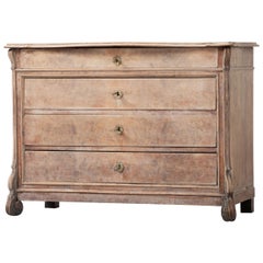 19th Century, Bleached Chest of Drawers, France