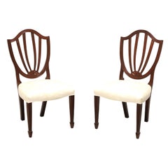 BAKER Historic Charleston Mahogany Hepplewhite Dining Side Chairs - Pair B