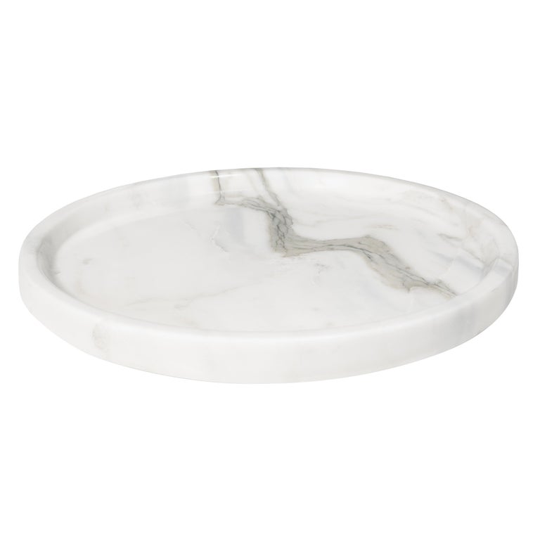 Circle Tray, Estremoz Marble For Sale at 1stDibs