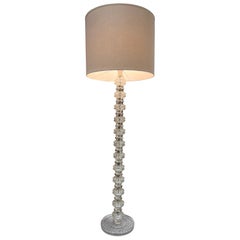 Stehlampe aus Glas, Carl Fagerlund Orrefors Schweden, um 1970