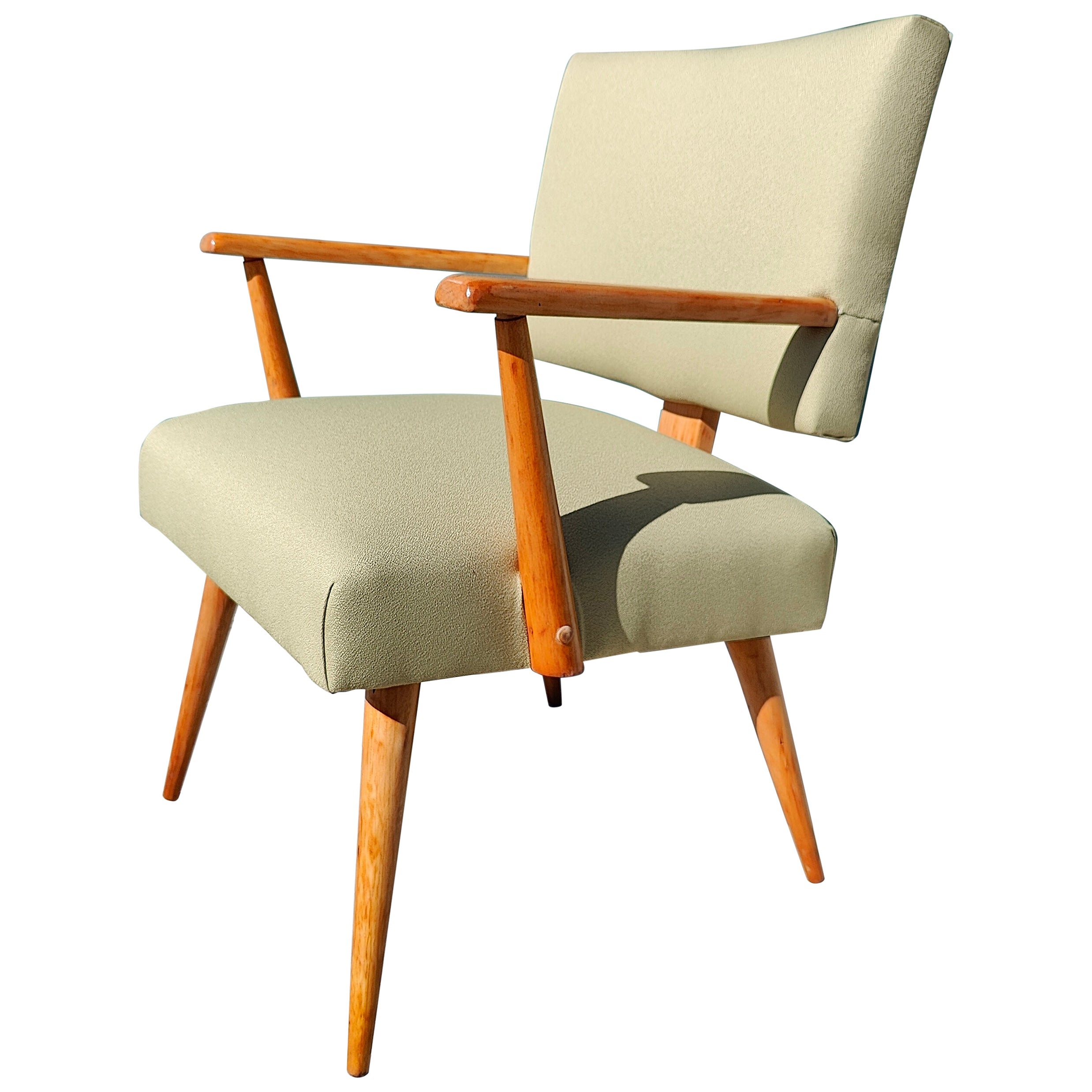 Small Vintage Mid-Century Modern Lounge Chair For Sale
