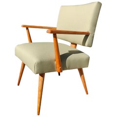 Petite chaise longue vintage mi-siècle moderne