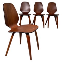 Bentwood Dining Side Chairs by George Mulhauser for Plycraft