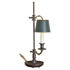 French Louis Philippe Period Brass & Tole Table Lamp
