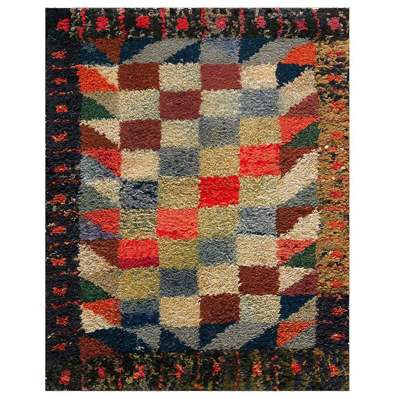 George Wells Ruggery George Wells Hooked Rug For Sale at 1stDibs
