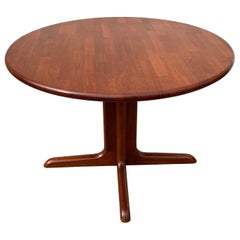 Vintage Danish Modern Teak Round Kitchen Table