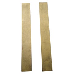 Paire de poignées de porte sculpturales italiennes en bronze