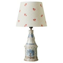 Vintage Gustave Reynaud Ceramic Table Lamp with Customized Shade, France 1950's