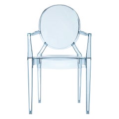 Kartell Lou Lou Children's Ghost Chair in Light Blue by Philippe Starck