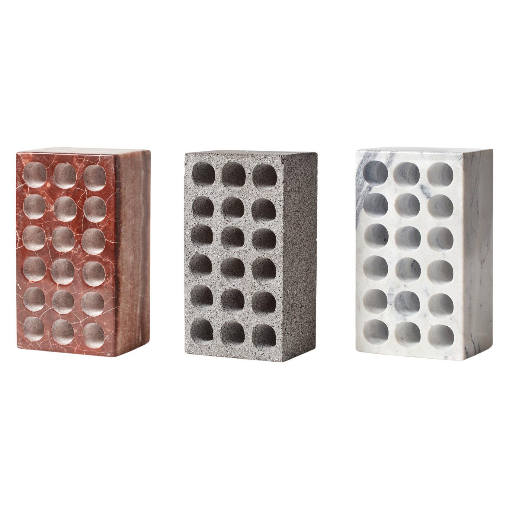 3er-Set Bricks von Estudio Rafael Freyre