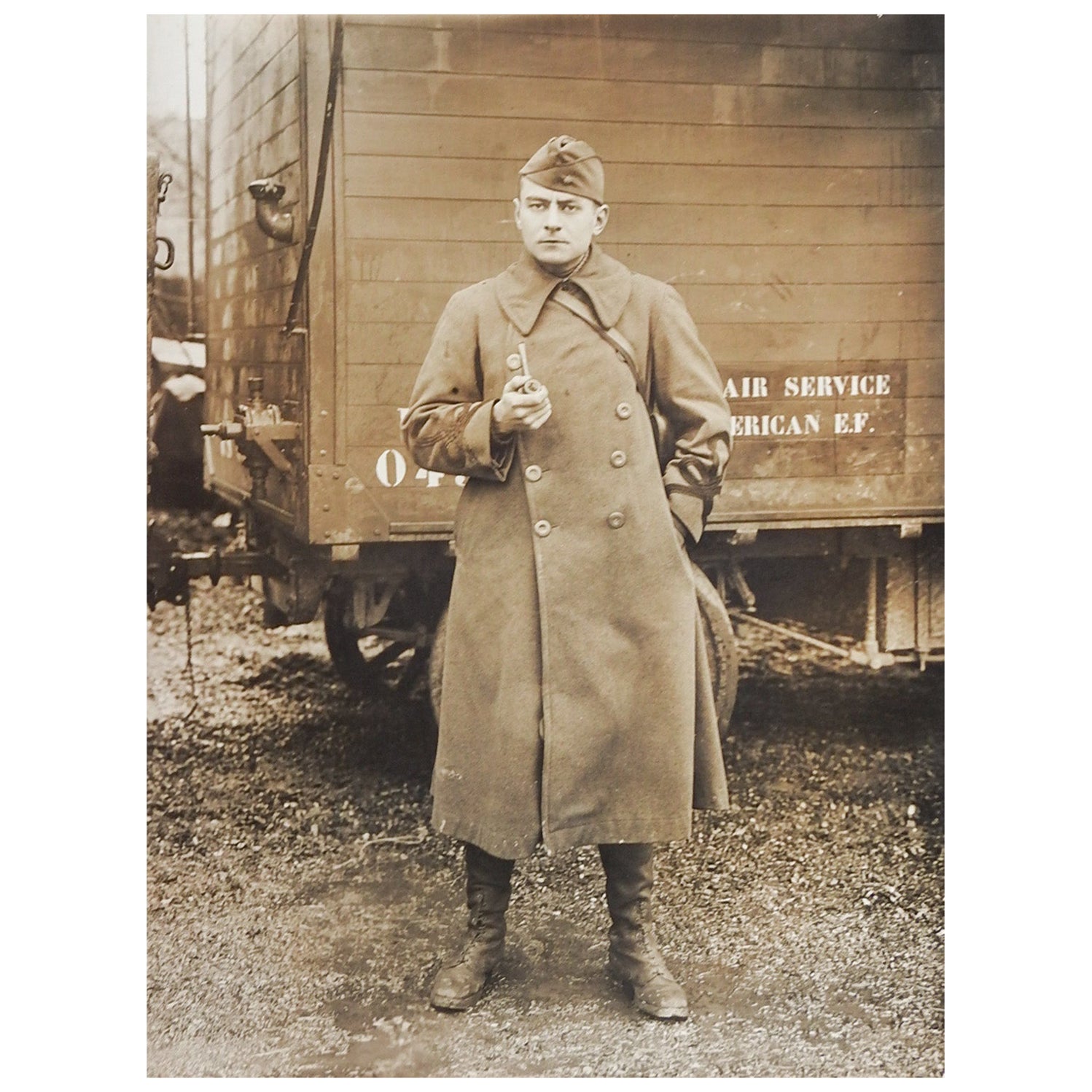 1918, Serviceman American Expeditionary Force Photograph Air Service For Sale